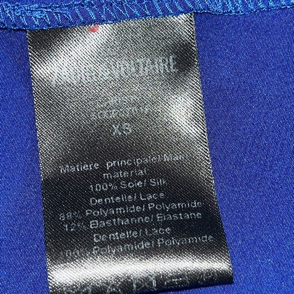 Zadig & Voltaire Christy Lace Trim Camisole Blue - Picture 7 of 9